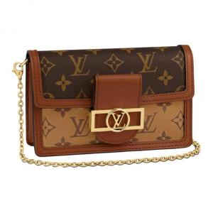 Кошелёк Dauphine Chain Monogram Reverse Brown LOUIS VUITTON