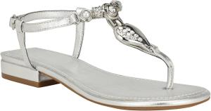 GUESS Женские Плоские Сандалии Jiarella, Silver