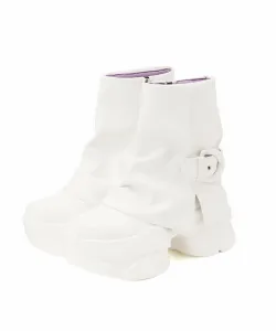 Ботинки с защитным покрытием платформы Yosuke Usa, цвет White