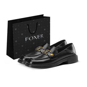 FOXER Лоферы женские черные