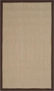Ковер SAFAVIEH, 61 x 92 см, из натуральных волокон, Sage & Brown, дизайн с сизалевой каймой, простой уход, идеален для помещений с высокой проходимостью: прихожая, гостиная, спальня (NF131F)