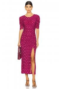 Платье миди briella Free People, фуксия