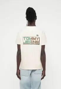 Футболка с принтом в виде спортивных блоков Tommy Jeans, Ancient White
