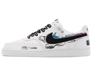 Nike Кроссовки Court Vision 1 Cyber Machinery Cushioning Low top Skateboard Shoes Men's Black White
