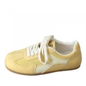 BINGO DUCK Женские низкие кеды желтые, цвет Yellow