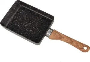 Сковорода для омлета с антипригарным покрытием, переносная квадратная алюминиевая сковорода для яиц-пашот, небольшая кухонная плита Mmgoqqt