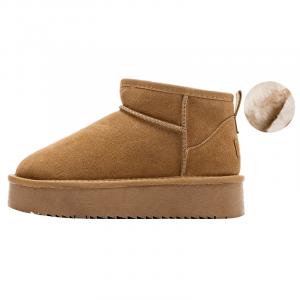 WARRIOR Женские зимние сапоги Camel 0091 каштановые, цвет 0091 Chestnut