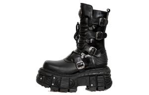 Ботильоны унисекс черные New Rock