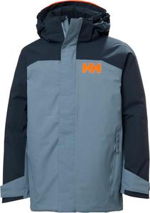 Куртка Helly-Hansen Junior Unisex Level - водонепроницаемая, дышащая горнолыжная куртка для детей, снаряжение для зимних видов спорта, 601 Washed Navy