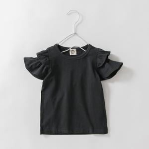 Футболка с короткими рукавами и оборками, открывающими плечи Branshes, цвет 85: Black