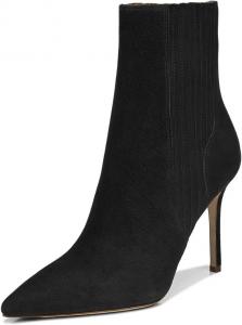 Женские стильные эластичные ботильоны XYD, заостренный закрытый носок, на высоком каблуке-стилетто, короткие ботинки с эластичной вставкой, модная обувь для осени и зимы, Black
