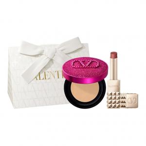 Valentino Набор косметики imaginaria pink limited edition air cushion с помадой-стиком, легко растушевывающий тон