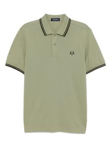 Рубашка поло с двойным кончиком Fred Perry, зеленый