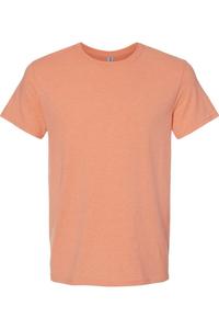 Футболка JERZEES Premium Blend Ringspun с круглым вырезом, персиковый