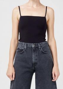 Женский боди с квадратным вырезом, черный Agolde, черный