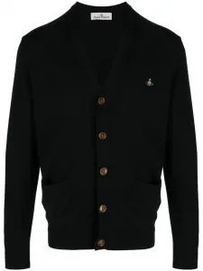 Кардиган с вышитым логотипом Orb Vivienne Westwood, черный