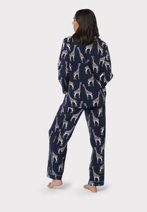 Пижамный комплект GIRAFFE PRINT SET Chelsea Peers, темно-синий