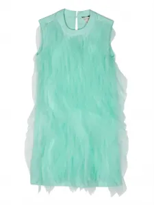 Платье мини без рукавов Twinset Kids, зеленый