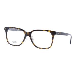 FENDI Квадратная оправа для очков унисекс коричневая, Brown