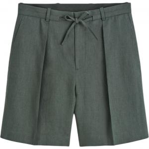 COS Повседневные шорты мужские темно-зеленые