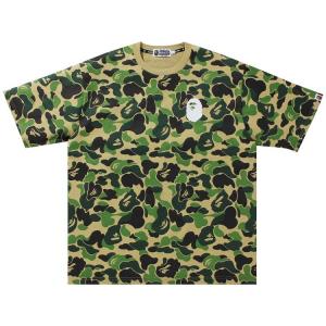 Футболка BAPE Big ABC Camo Ape Head Relaxed Fit Tee, Green