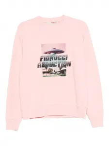 Свитшот с принтом "Похищение" Fiorucci, розовый