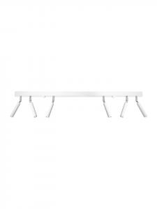 Потолочный светильник TIDEN 6 из белой стальной трубки, регулируемый абажур, лофт G9, NICE LAMPS Nice Lamps