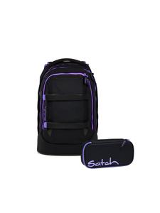 Satch Набор школьных рюкзаков PACK Purple Phantom, 2 предмета, черный