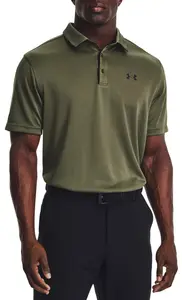 Мужская рубашка-поло для гольфа Under Armour Tech, цвет Marine Od Green/Black