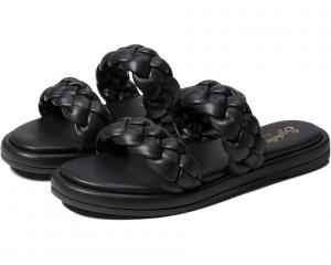 Сандалии-шлепанцы женские US 6,5 черные V-кожа Seychelles Golden Coast Slide KHD319