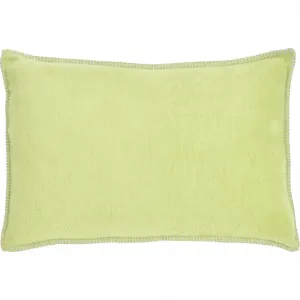 Декоративная подушка Cozy, однотонная, с гостиничным клапаном, наволочка без наполнителя, 1 шт. Done., Apfelgrün/beige + unifarben