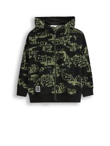 Куртка на молнии цвета хаки Coccodrillo