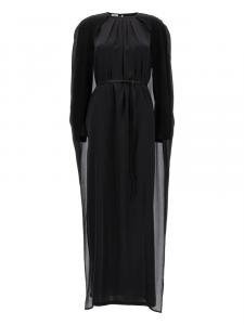 Платье макси с накидкой DI.LA3 PARI', черный