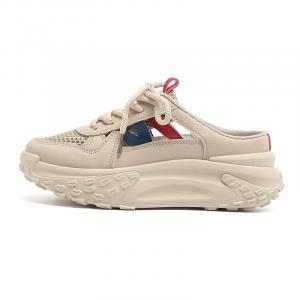 RENBEN Женские сандалии с закрытым носком, устойчивые к истиранию и запаху, цвет хаки-красный