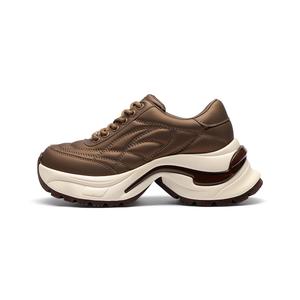 Низкие массивные кроссовки женские GOLDLION, Coffee