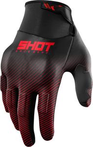 Мотокроссовые перчатки Shot drift rim, Black/Red