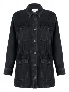 Джинсовая куртка на пуговицах ISABEL MARANT, черный