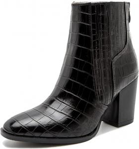 Женская мода Roimaash Осенние туфли на широком каблуке, 183 Black