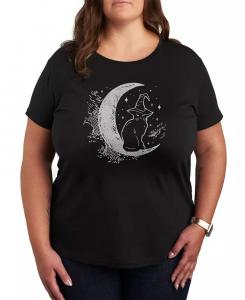 Трендовая футболка размера плюс с принтом на Хэллоуин Hybrid Apparel, черный