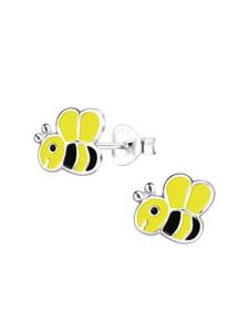 Alexander York Серьги-гвоздики BEE из серебра 925 пробы, комплект из 2 штук