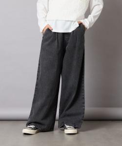 Химические джинсовые широкие брюки Avv, цвет Dark Gray