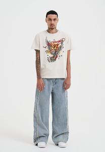 Футболка с принтом 97 EAGLE DIAMANTE Ed Hardy, бежевый