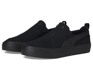 Туфли PUMA Court Classic Vulc Slip On Sneakers, цвет Puma Black/Puma Black