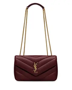 Маленькая сумка-трансформер Loulou через плечо Saint Laurent, красный