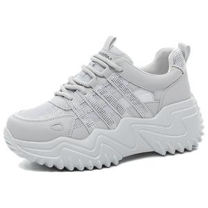 Низкие массивные кроссовки женские POOQ, серый