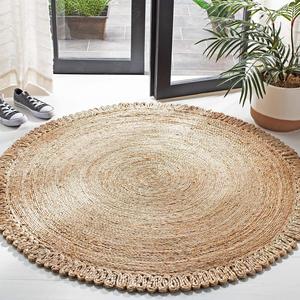 SAFAVIEH, 92 x 92 см, Natural Fiber Round Collection круглый ковёр NF168A ручной работы в стиле бохо-шик кантри из джута