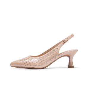 Туфли на тонком каблуке высотой 6,5 см, женские CHRISDIEN DENY, Apricot