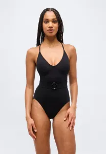 Слитный купальник с перекрестной спинкой Michael Michael Kors, Black