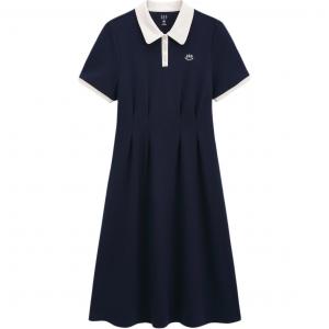 Женское платье с коротким рукавом GAP, синий