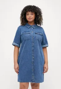 Короткое платье vmcjennie джинсовое платье Vero Moda Curve, Medium Blue Denim